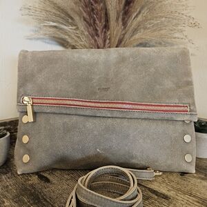 Hammitt Large Pewter and Brushed Gold VIP